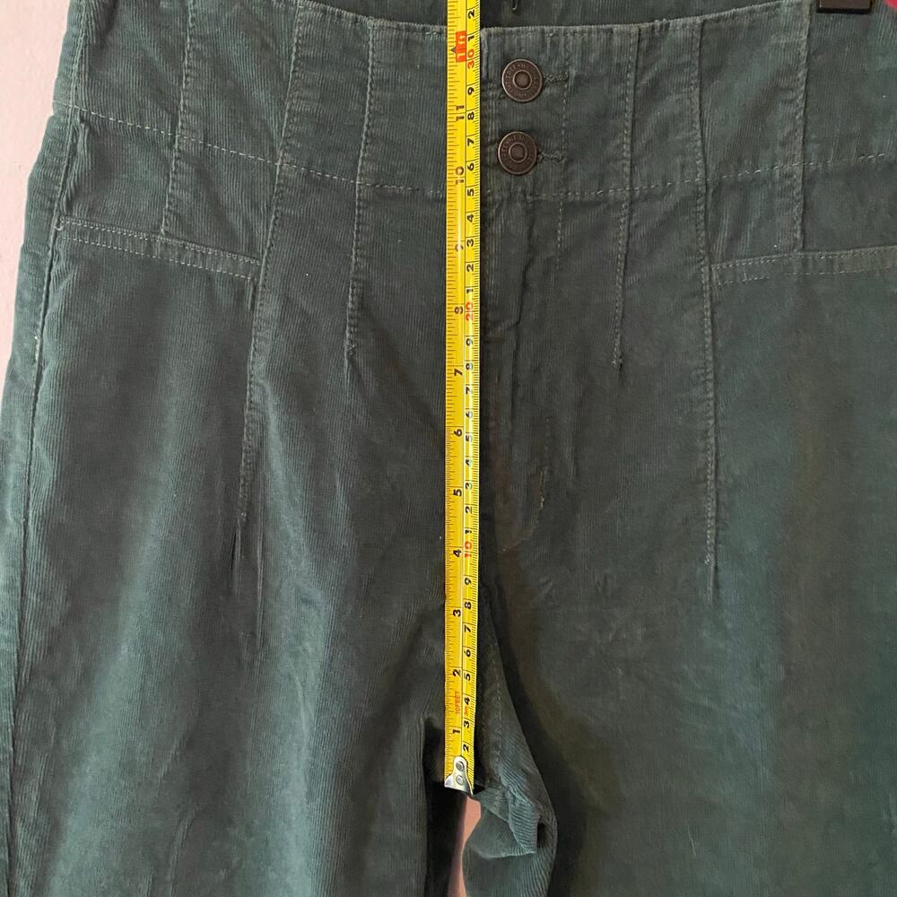 We The Free Green Corduroy Jayde High Waisted Flare Pants Boho Women's size 28 - Picture 12 of 13